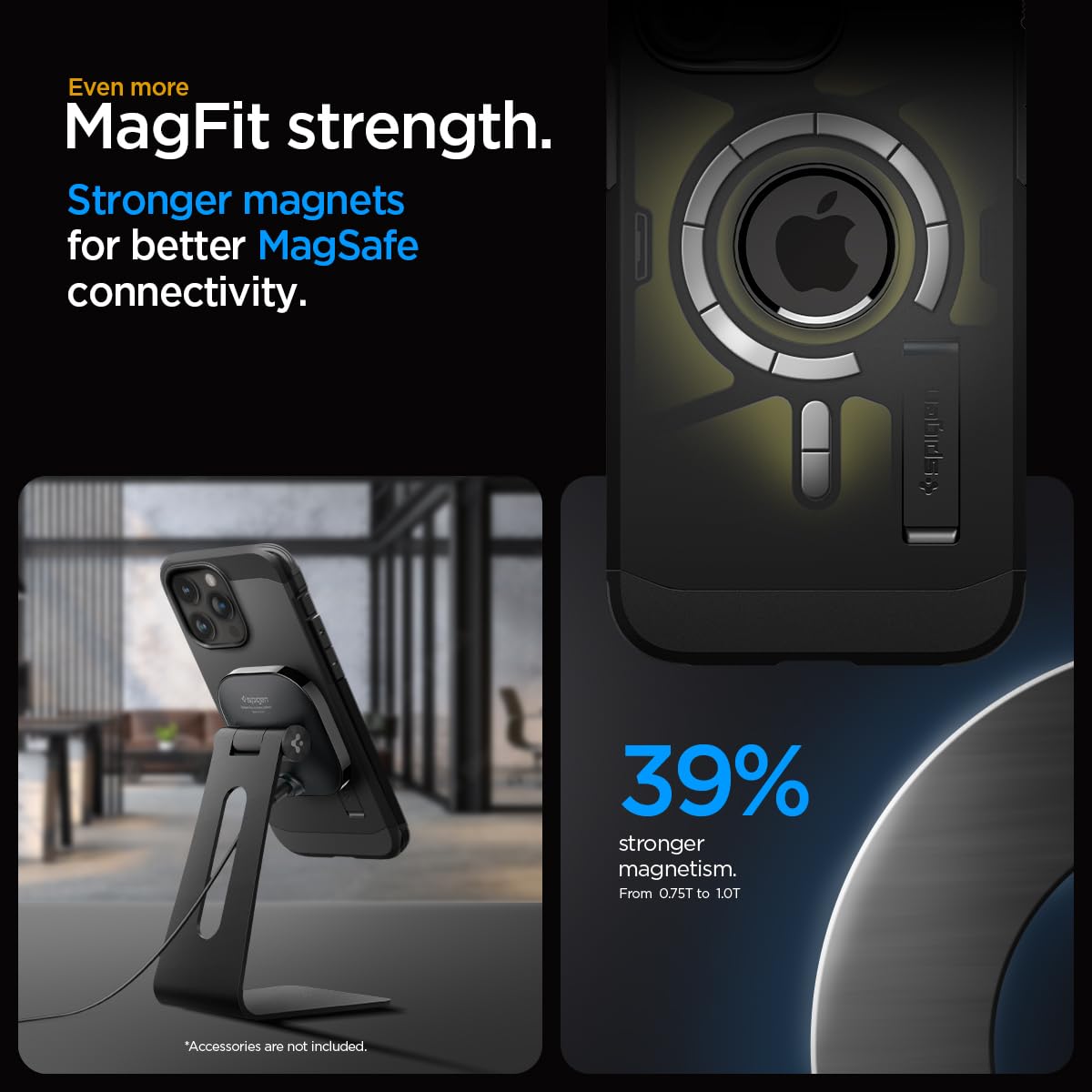 Foto 7 pulgar | Funda De Teléfono Spigen Tough Armor Magfit Para Iphone 15 Pro Max - Venta Internacional.