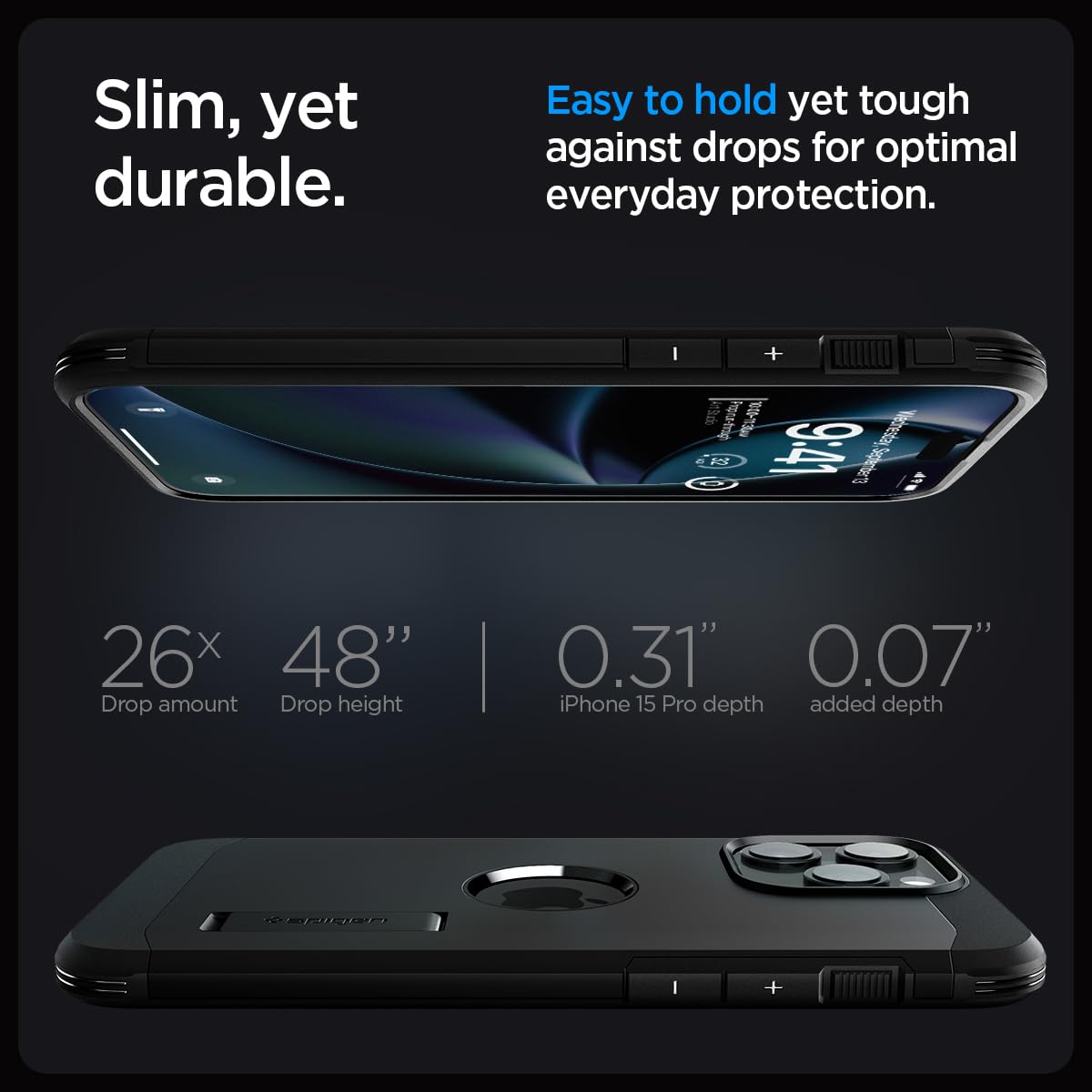 Foto 7 | Funda De Teléfono Spigen Tough Armor Magfit Para Iphone 15 Pro Max - Venta Internacional.