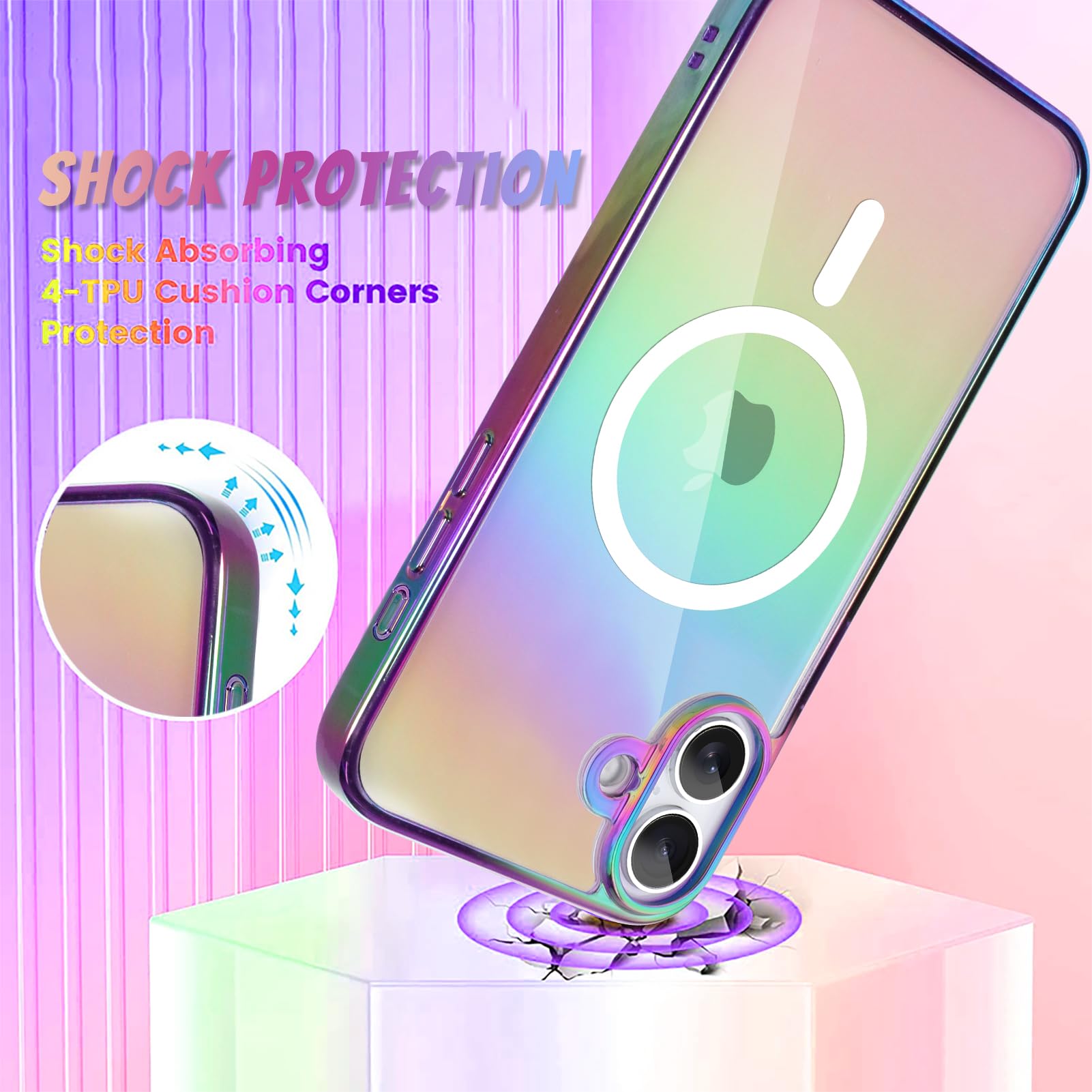 Foto 4 pulgar | Funda De Teléfono Bonoma Para Iphone 16 Con Soporte Magnético Magsafe - Venta Internacional.