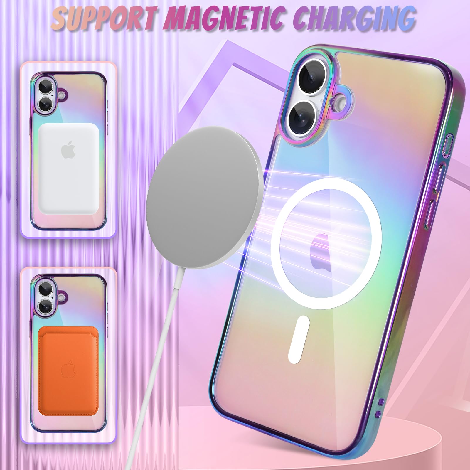 Foto 6 pulgar | Funda De Teléfono Bonoma Para Iphone 16 Con Soporte Magnético Magsafe - Venta Internacional.