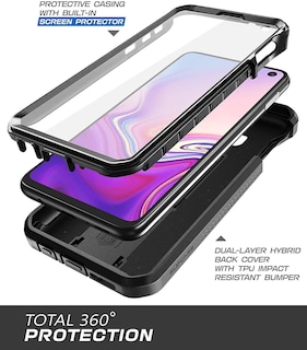 Foto 3 | Funda Supcase Unicorn Beetle Pro Para Samsung Galaxy S10e Negra - Venta Internacional.