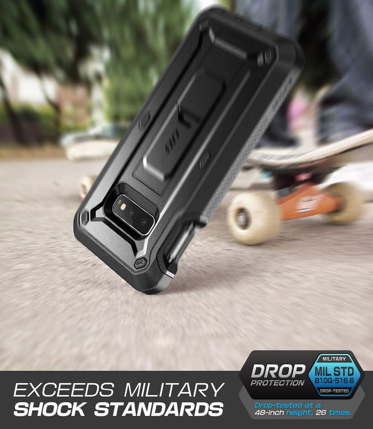 Foto 5 pulgar | Funda Supcase Unicorn Beetle Pro Para Samsung Galaxy S10e Negra - Venta Internacional.