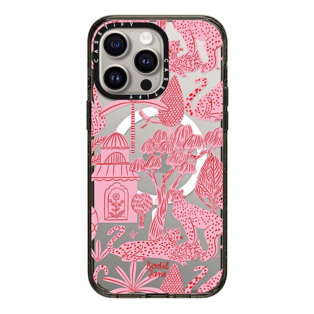 Foto 2 pulgar | Funda Para Teléfono Casetify Impact Iphone 15 Pro Max Cheetah Pink - Venta Internacional.