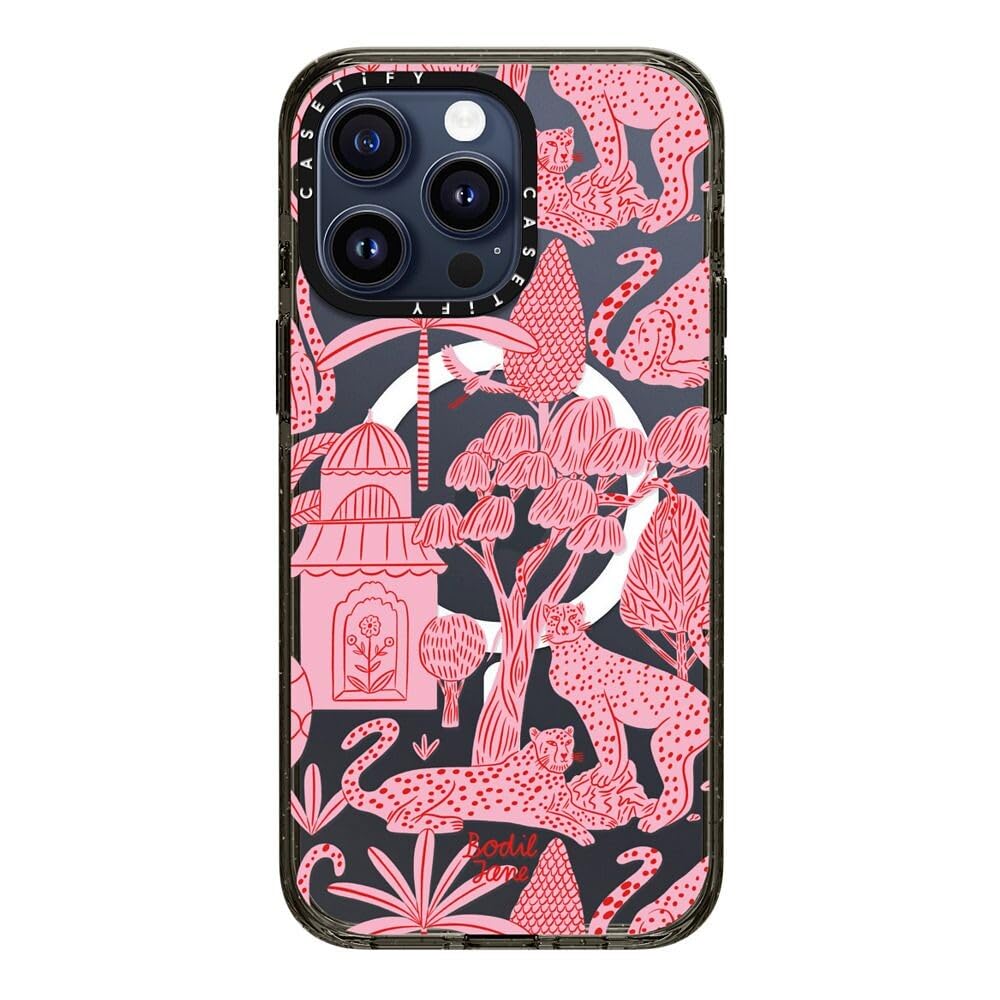 Foto 3 pulgar | Funda Para Teléfono Casetify Impact Iphone 15 Pro Max Cheetah Pink - Venta Internacional.