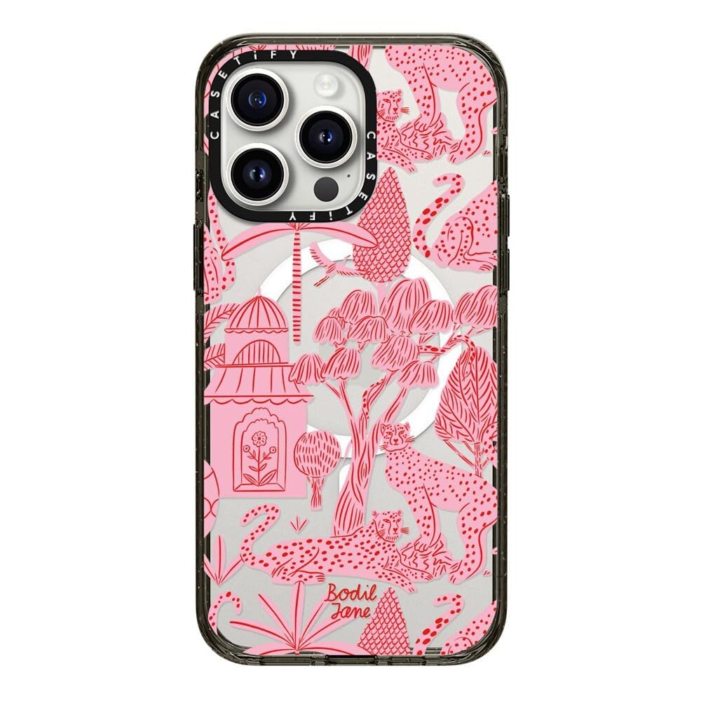 Foto 4 pulgar | Funda Para Teléfono Casetify Impact Iphone 15 Pro Max Cheetah Pink - Venta Internacional.