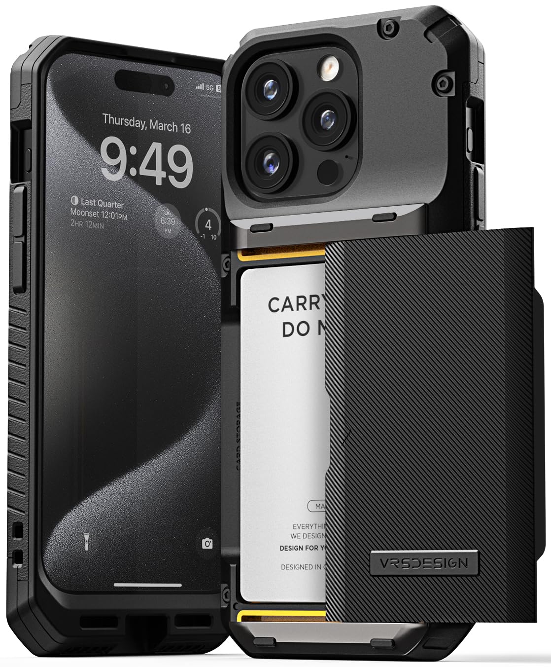 Foto 2 pulgar | Funda Para Teléfono Vrs Design Damda Glide Pro Wallet Iphone 15 Pro - Venta Internacional.