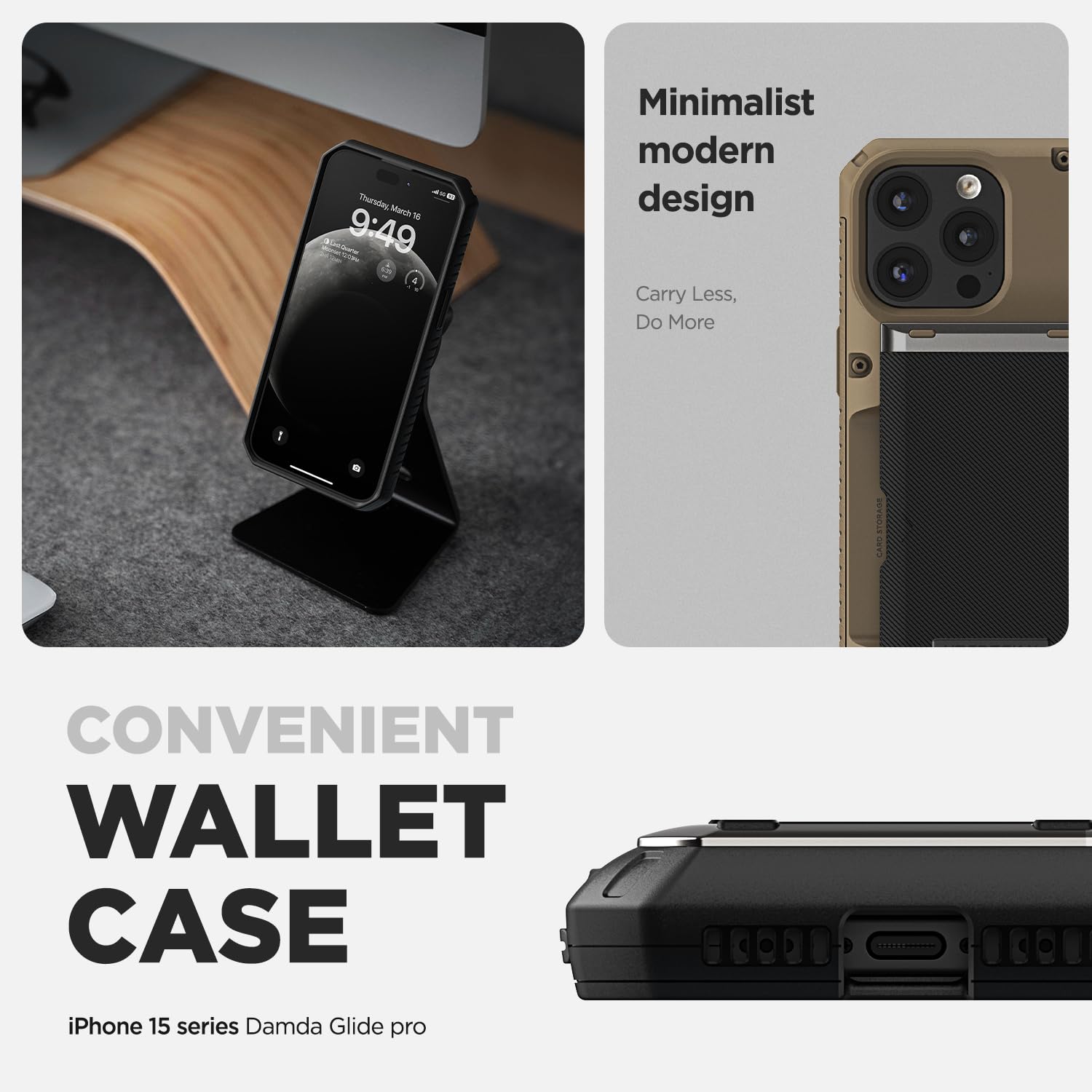 Foto 5 pulgar | Funda Para Teléfono Vrs Design Damda Glide Pro Wallet Iphone 15 Pro - Venta Internacional.