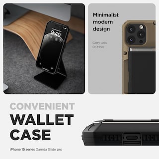 Foto 4 | Funda Para Teléfono Vrs Design Damda Glide Pro Wallet Iphone 15 Pro - Venta Internacional.