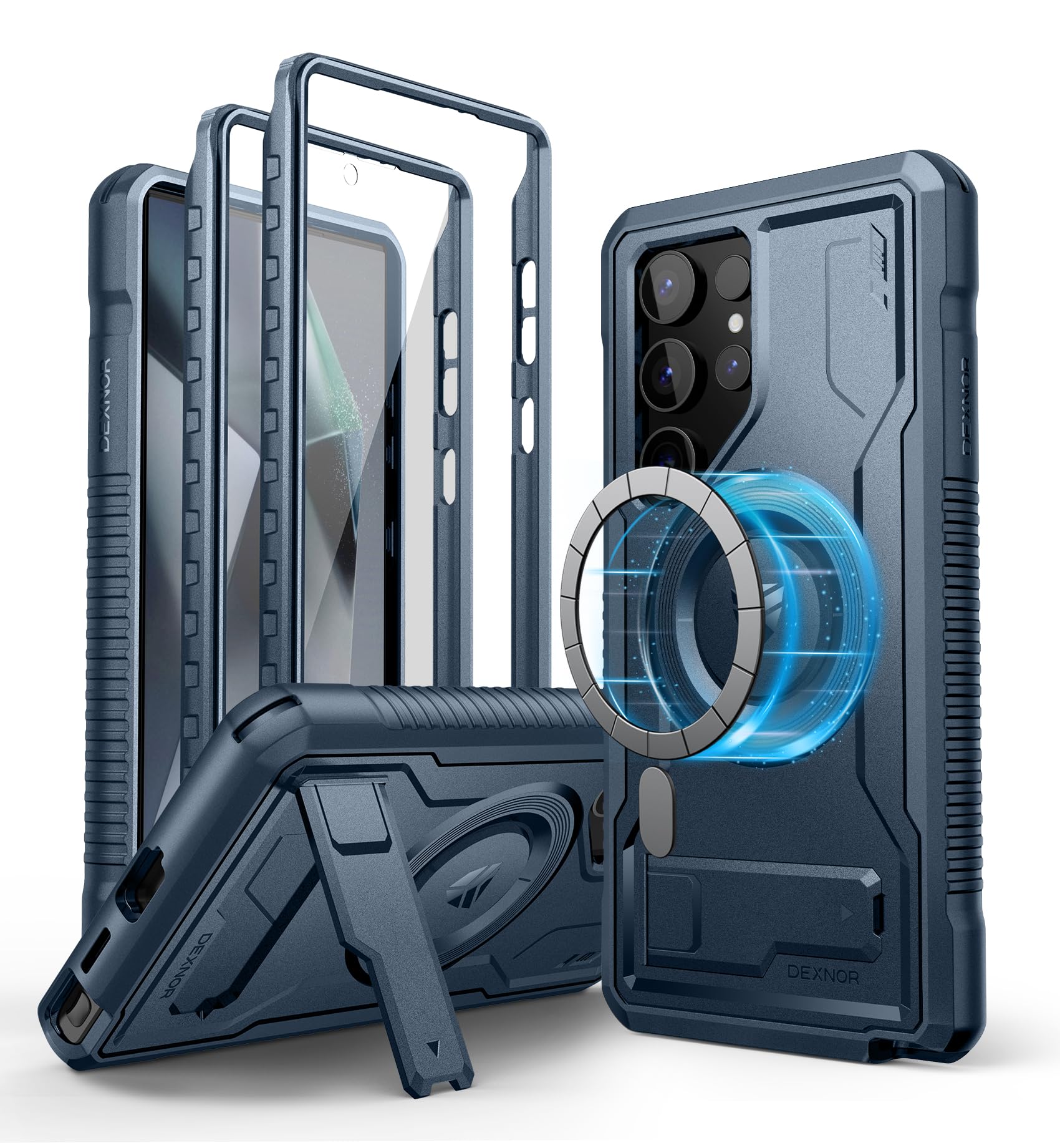 Funda Magnética Dexnor Para Samsung Galaxy S24 Ultra Navy - Venta Internacional.