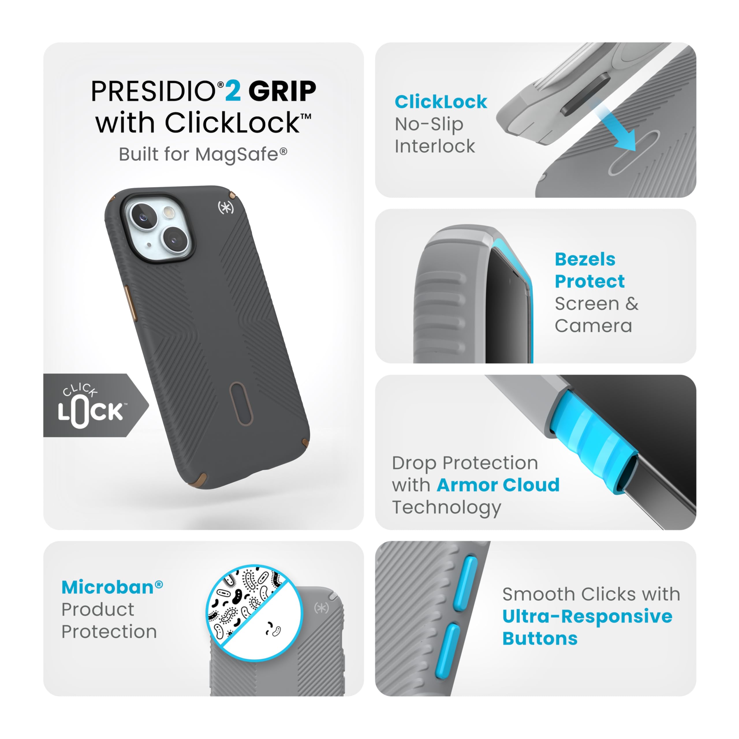 Foto 4 pulgar | Funda Para Teléfono Speck Magsafe Drop & Camera Protect Para Iphone 15 - Venta Internacional.