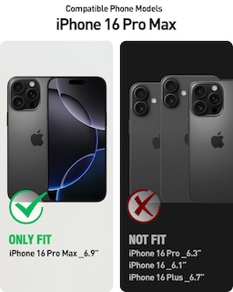 Foto 2 | Funda De Teléfono Poetic Neon Compatible Con Iphone 16 Pro Max Negra - Venta Internacional.