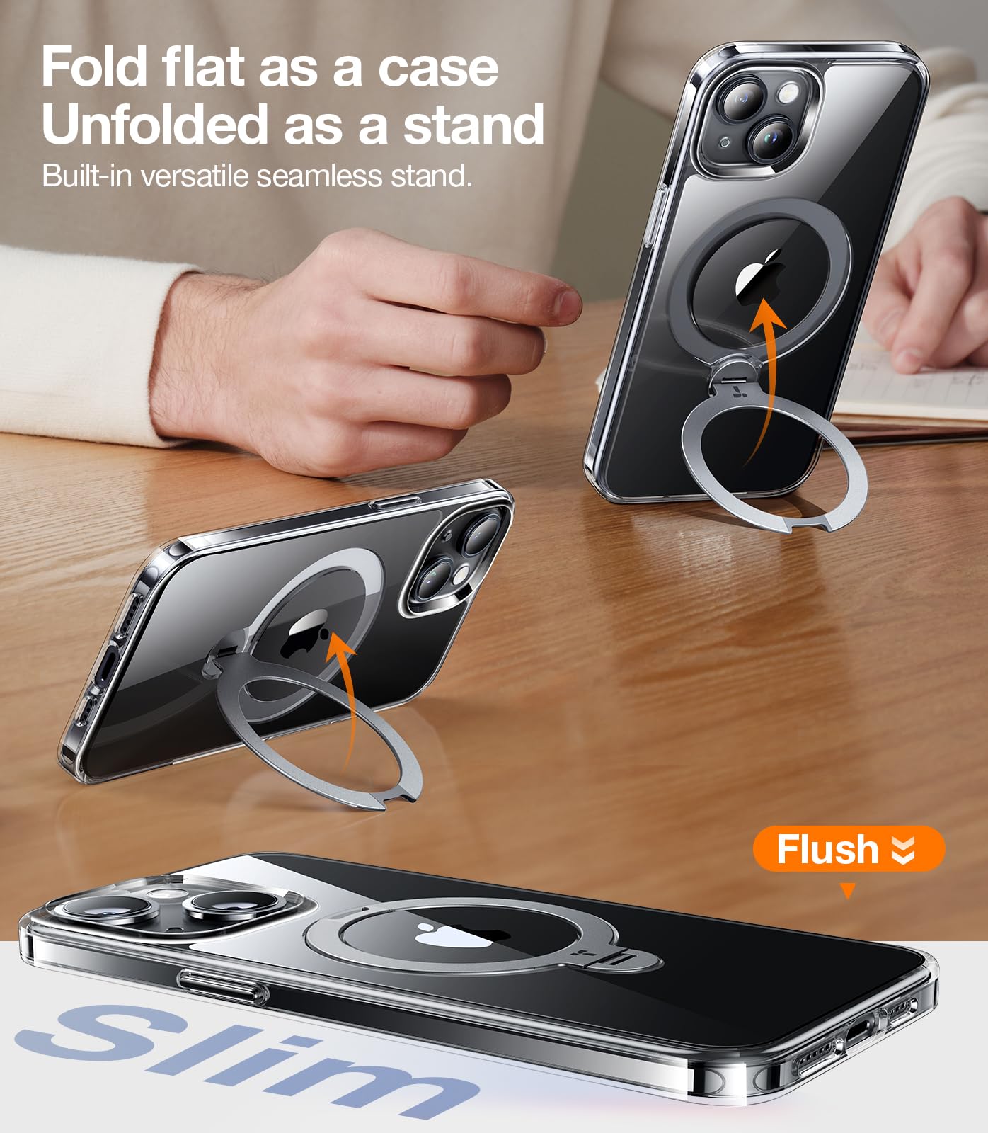 Foto 7 pulgar | Funda De Teléfono Torras Mejorada Ostand 360° Spin Magnetic Para Iphone 13/14 - Venta Internacional.
