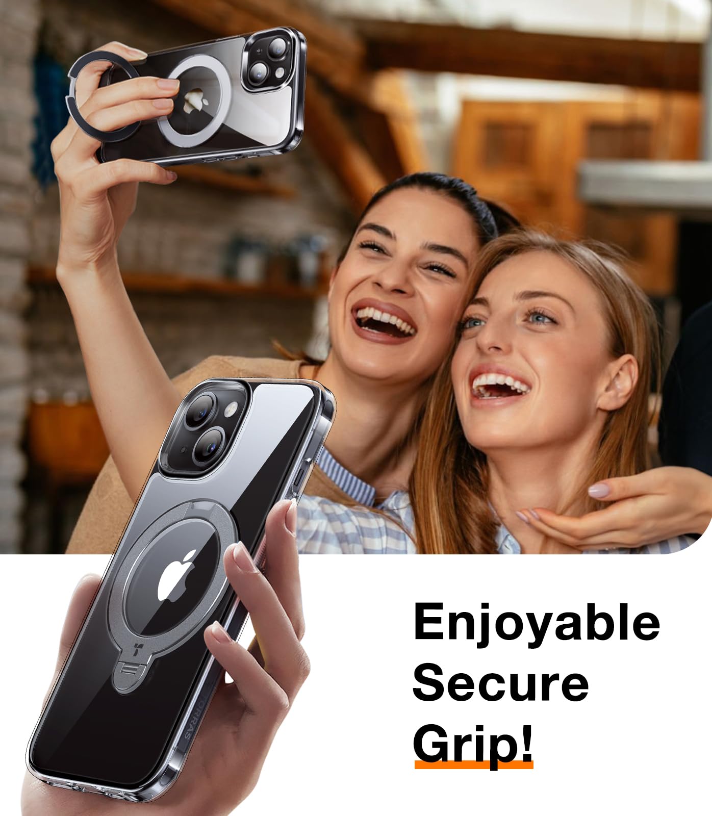 Foto 8 pulgar | Funda De Teléfono Torras Mejorada Ostand 360° Spin Magnetic Para Iphone 13/14 - Venta Internacional.
