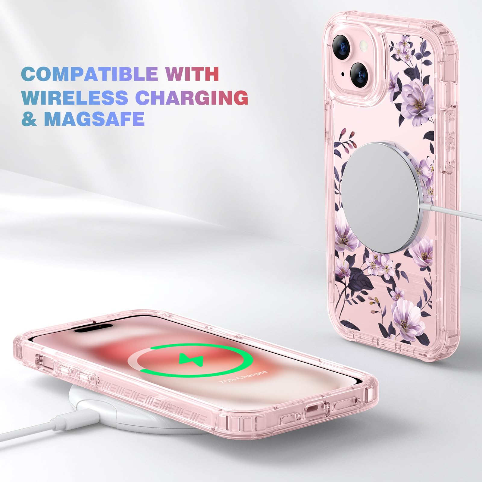 Foto 5 pulgar | Funda De Teléfono Diaclara Diseñada Para Iphone 15 6.1 Con Protector De Pantalla - Venta Internacional.