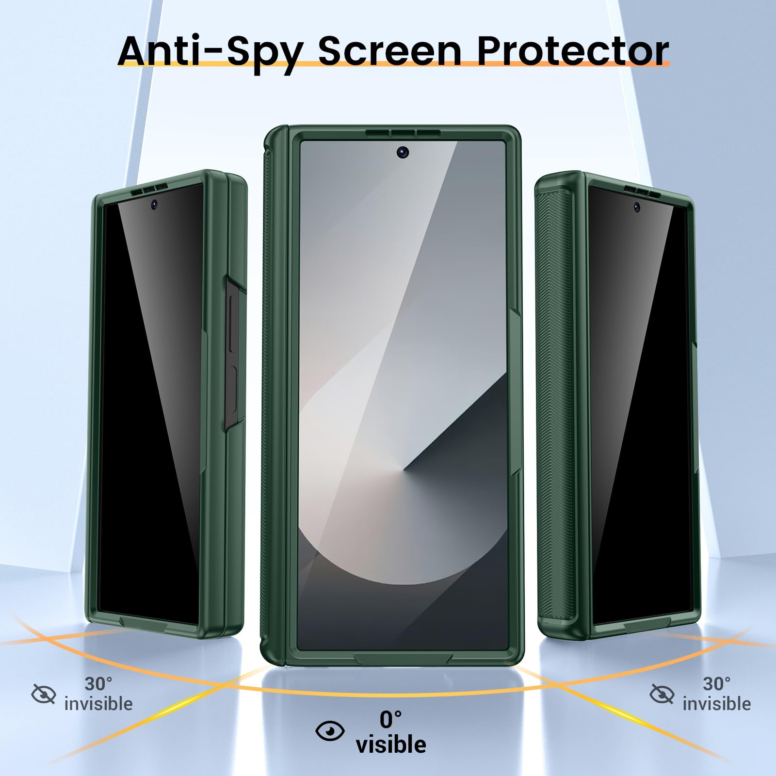 Foto 4 pulgar | Funda Vego Para Samsung Galaxy Z Fold 6 Con Pantalla De Privacidad, Color Verde - Venta Internacional.