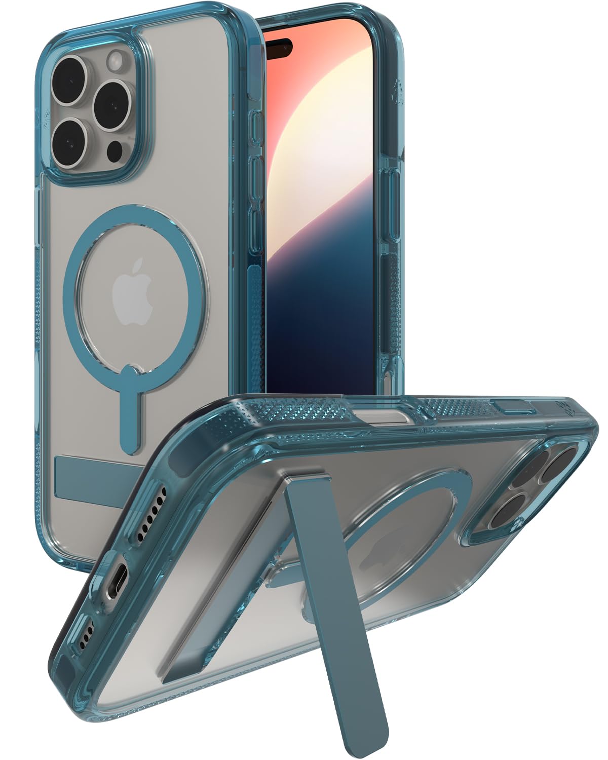 Foto 2 pulgar | Funda Zagg Santa Cruz Snap Con Soporte Para Iphone 16 Pro Max - Venta Internacional.