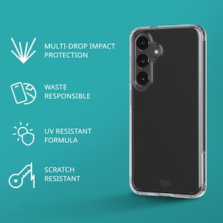 Foto 3 | Funda De Teléfono Tech21 Evo Clear Para Samsung S24 - Transparente - Venta Internacional.