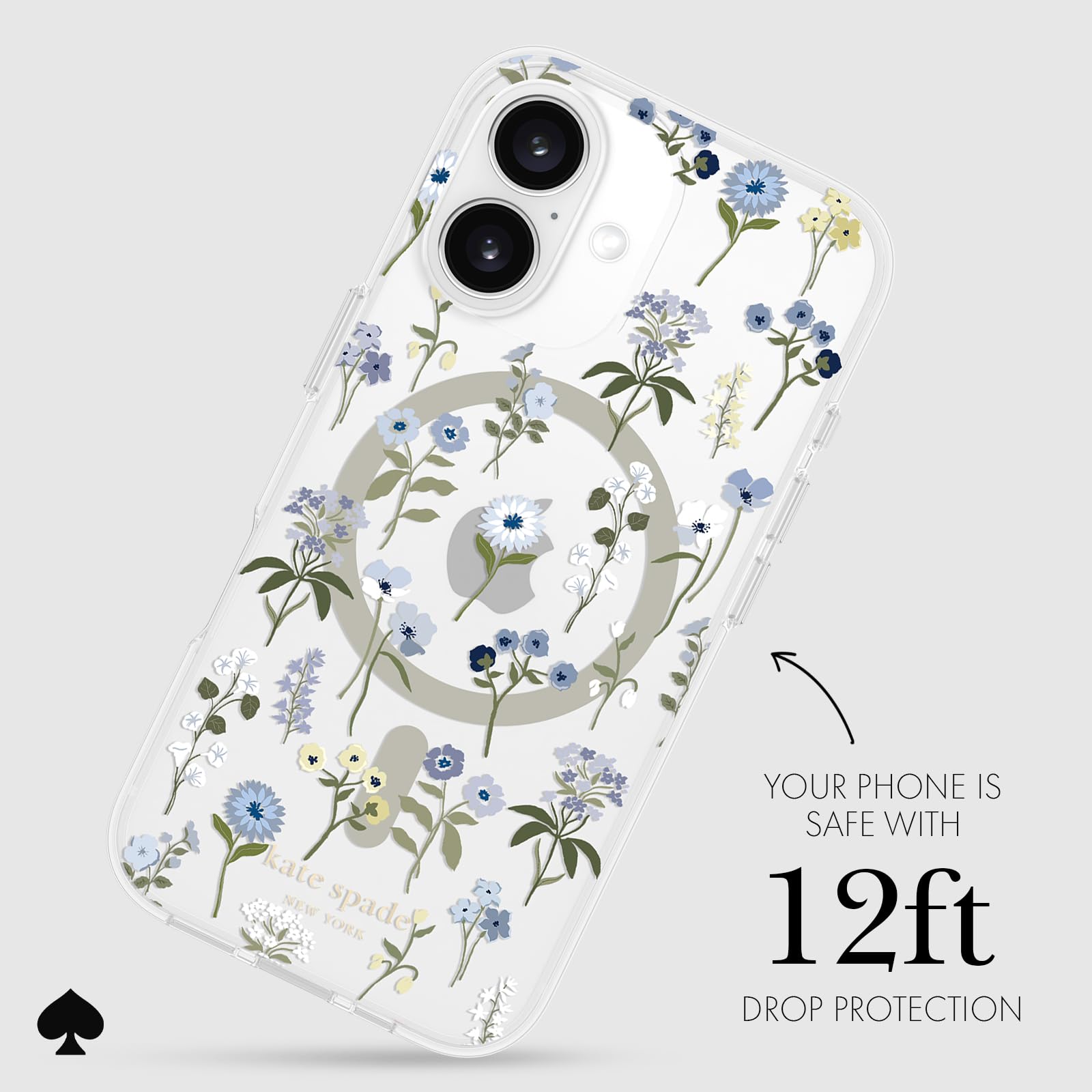 Foto 4 pulgar | Funda De Teléfono Kate Spade New York Precious Bloom Para Iphone 16 - Venta Internacional.