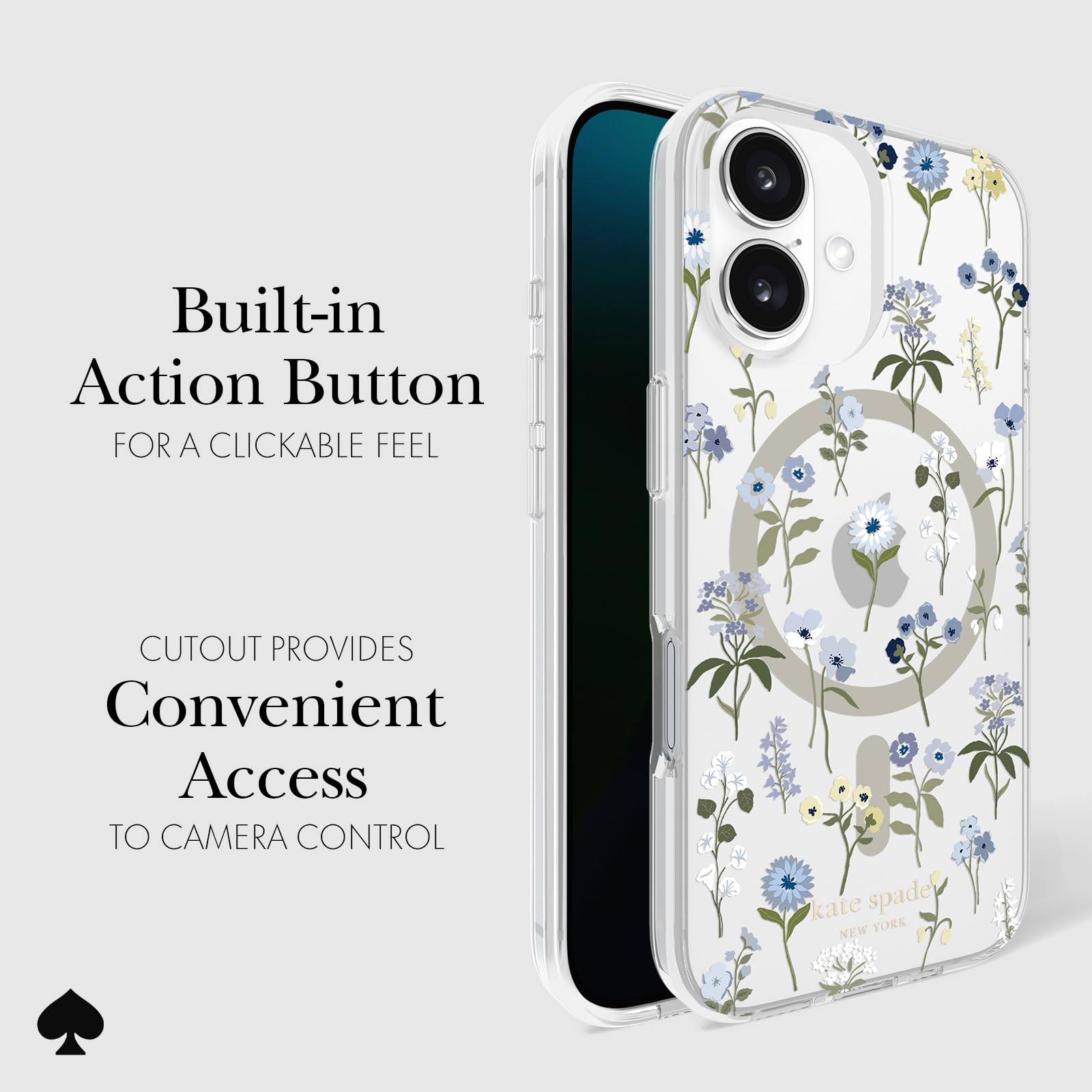 Foto 5 pulgar | Funda De Teléfono Kate Spade New York Precious Bloom Para Iphone 16 - Venta Internacional.