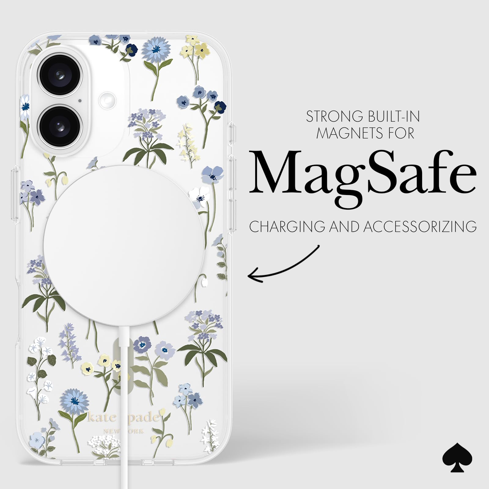 Foto 7 pulgar | Funda De Teléfono Kate Spade New York Precious Bloom Para Iphone 16 - Venta Internacional.
