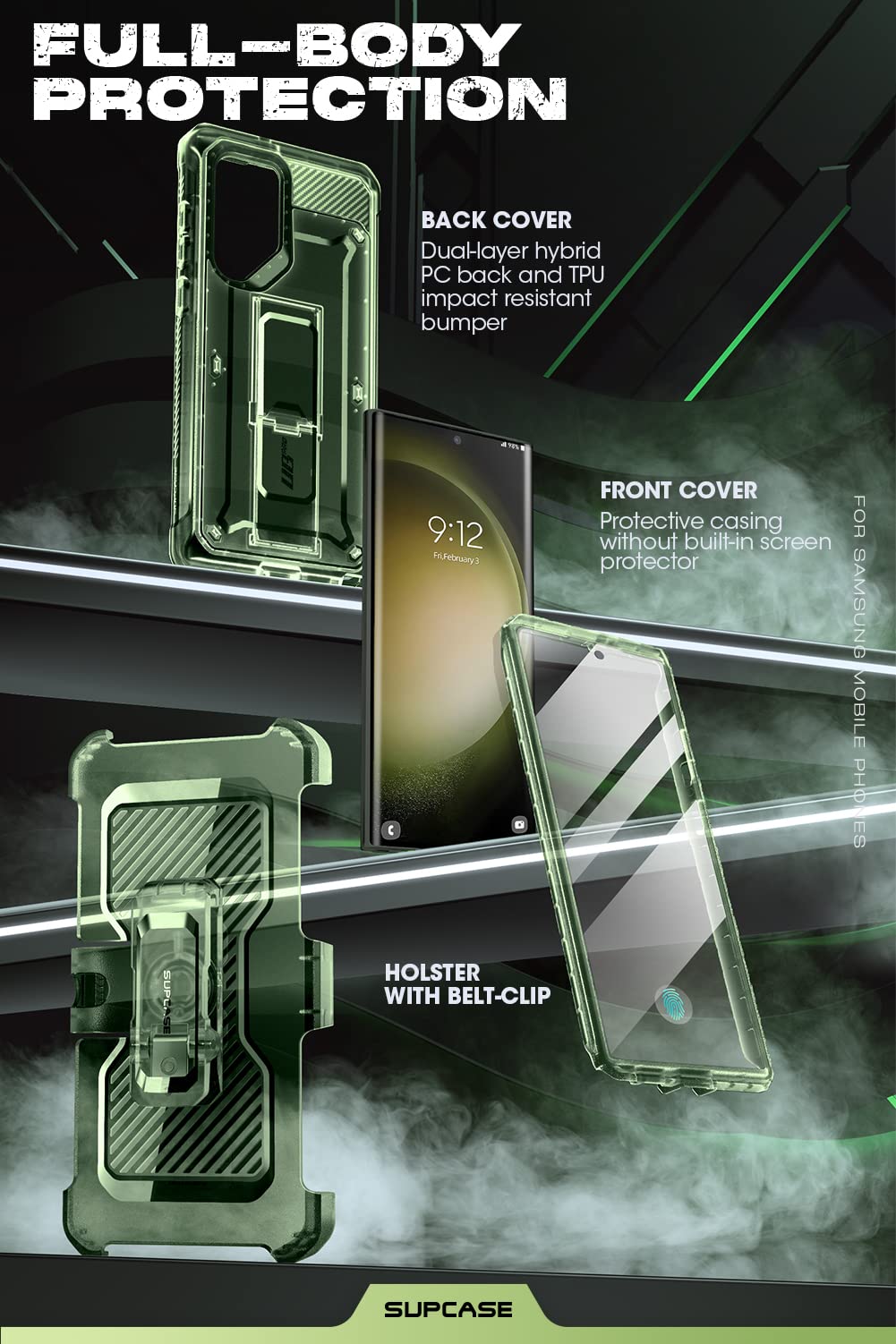 Foto 6 pulgar | Funda Para Teléfono Supcase Unicorn Beetle Pro Samsung S23 Ultra - Venta Internacional.