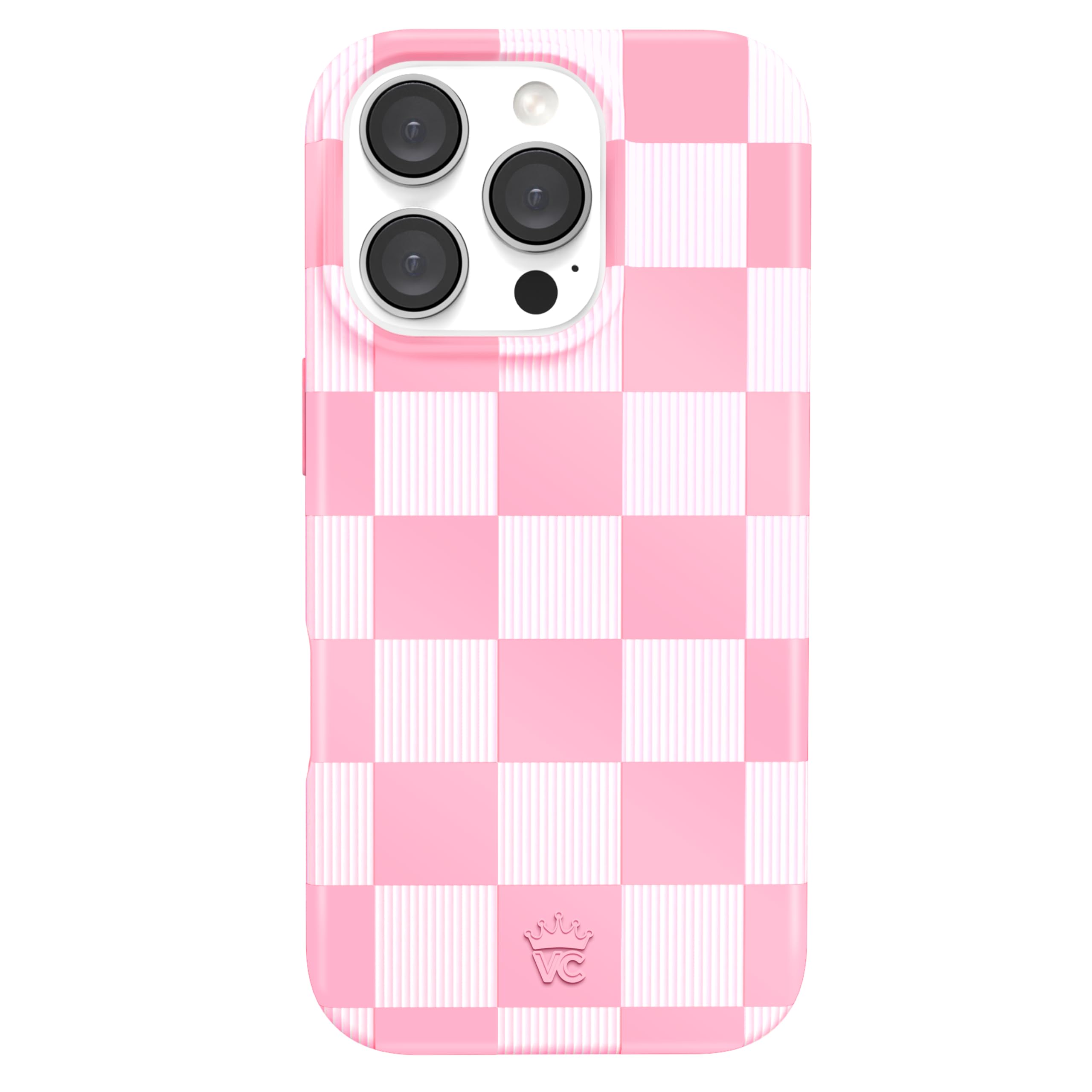 Foto 2 pulgar | Funda De Teléfono Velvet Caviar Para Iphone 16 Pro, Rosa A Cuadros - Venta Internacional.