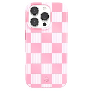 Foto 1 | Funda De Teléfono Velvet Caviar Para Iphone 16 Pro, Rosa A Cuadros - Venta Internacional.