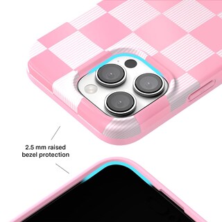 Foto 4 | Funda De Teléfono Velvet Caviar Para Iphone 16 Pro, Rosa A Cuadros - Venta Internacional.