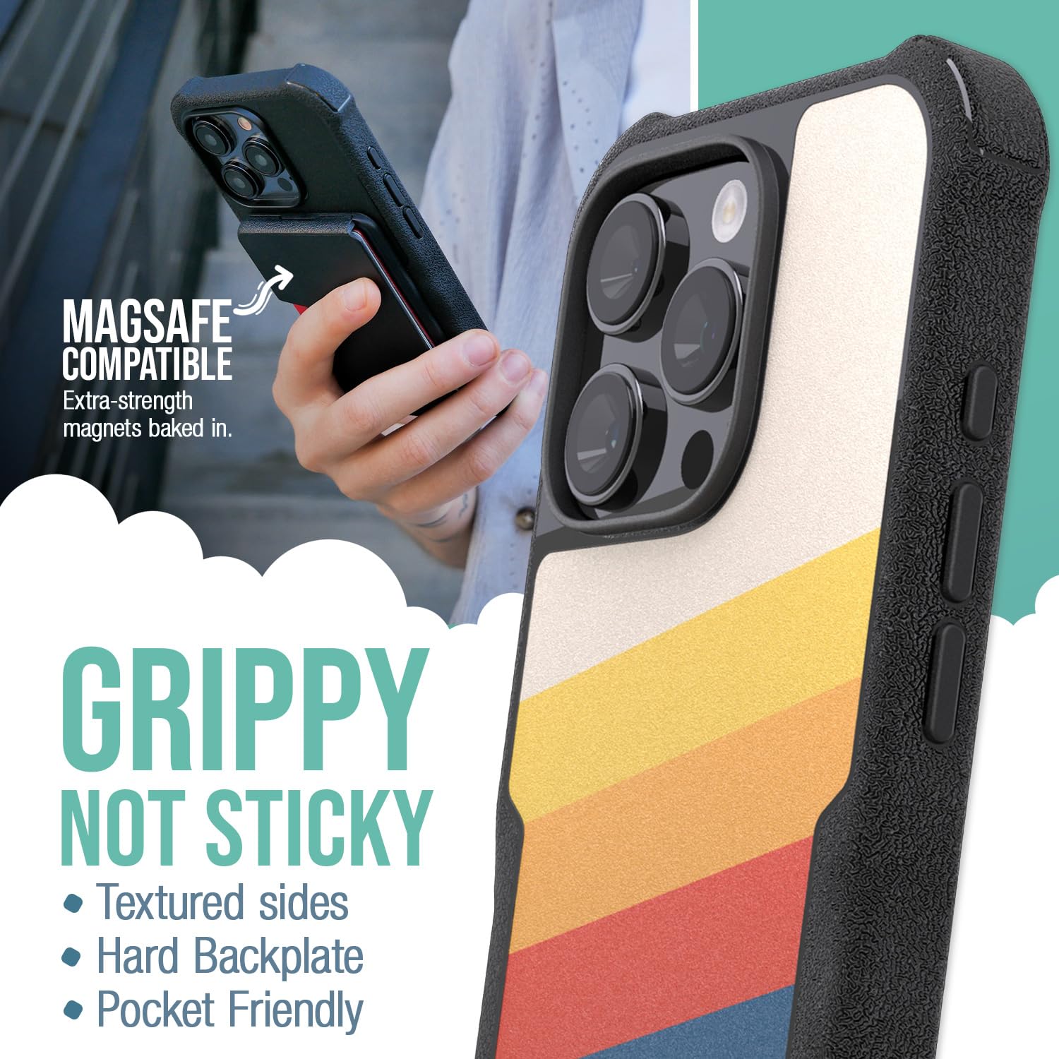 Foto 3 pulgar | Funda Magnética Protectora Smartish Gripzilla Para Iphone 16 Pro - Venta Internacional.