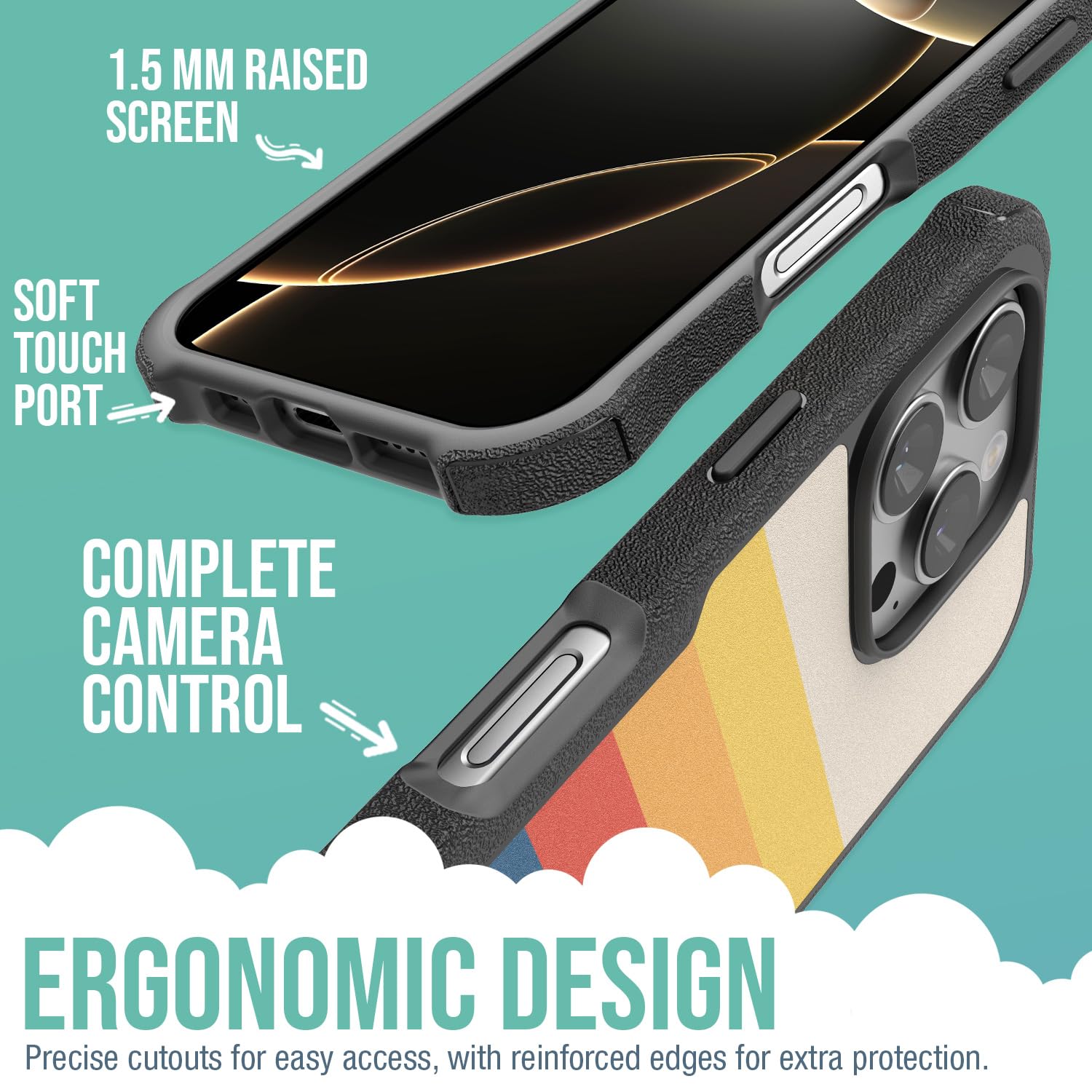 Foto 3 | Funda Magnética Protectora Smartish Gripzilla Para Iphone 16 Pro - Venta Internacional.