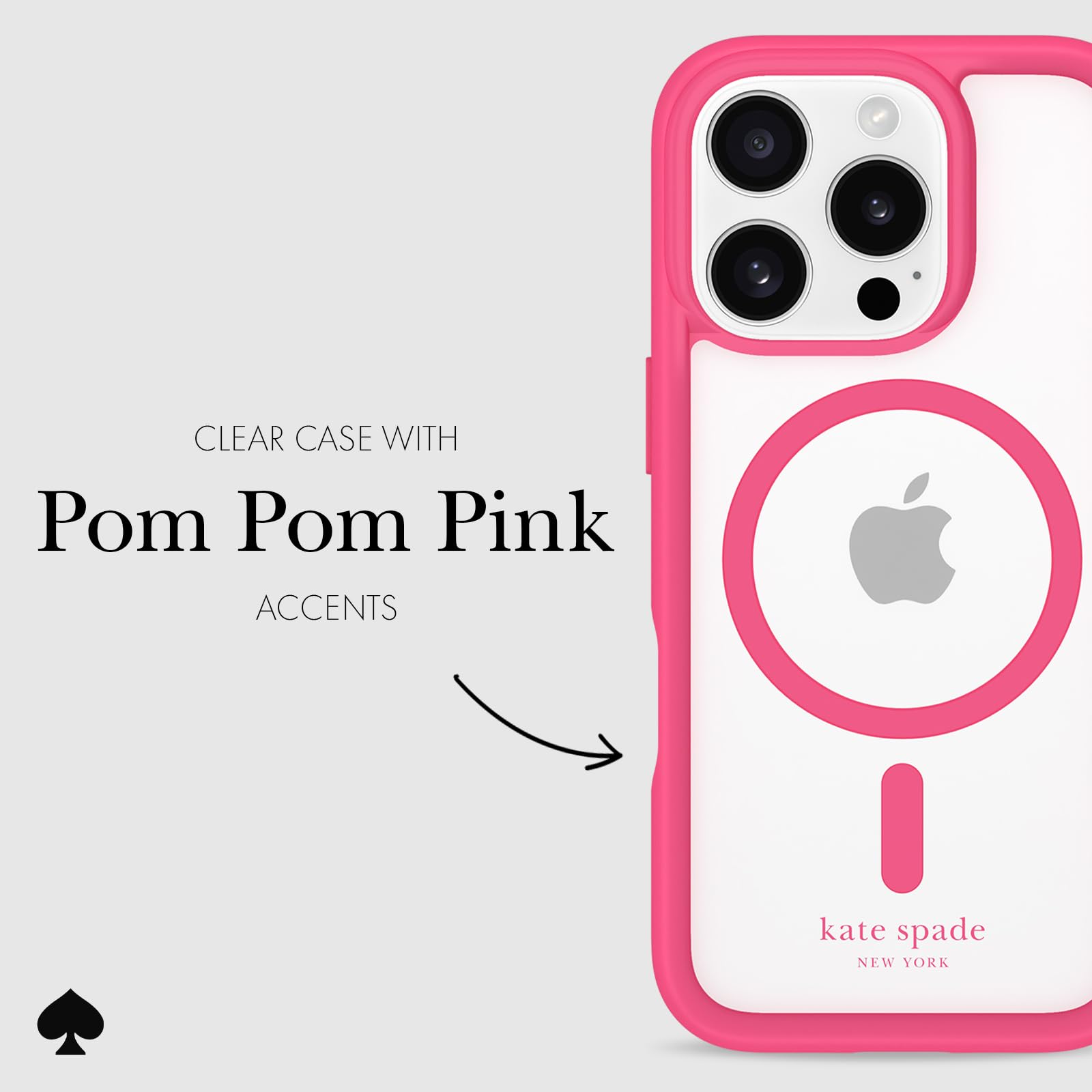 Foto 6 pulgar | Funda Para Teléfono Kate Spade New York Iphone 16 Pro Pom Pom Pink - Venta Internacional.