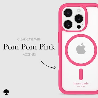 Foto 5 | Funda Para Teléfono Kate Spade New York Iphone 16 Pro Pom Pom Pink - Venta Internacional.