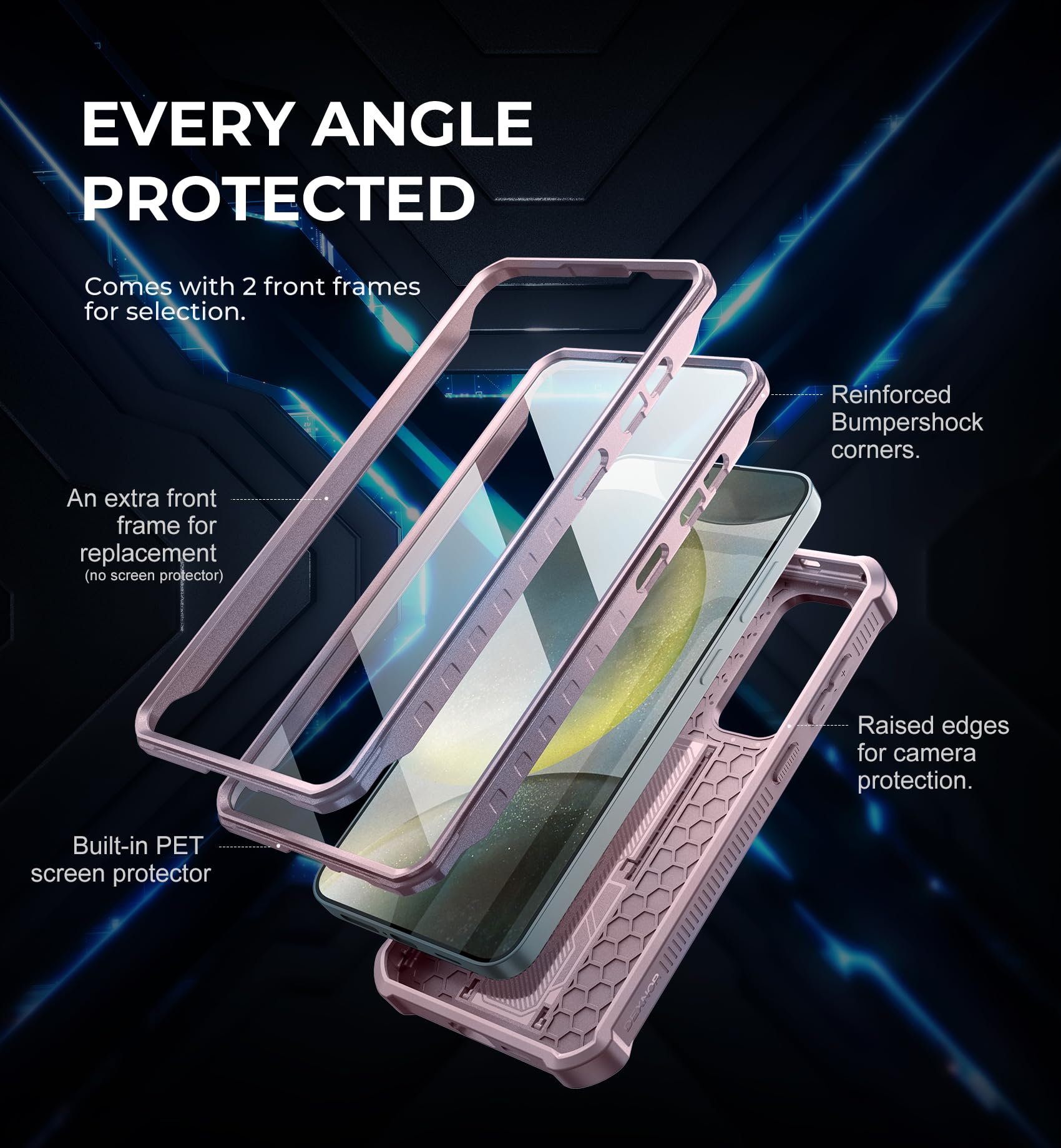 Foto 6 pulgar | Funda Dexnor Para Samsung Galaxy S24 Plus Con Cámara Deslizante - Venta Internacional.