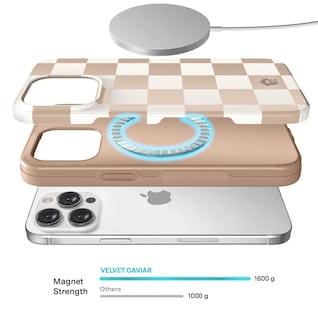 Foto 3 | Funda De Teléfono Velvet Caviar Para Iphone 15 Pro Checered Nude - Venta Internacional.
