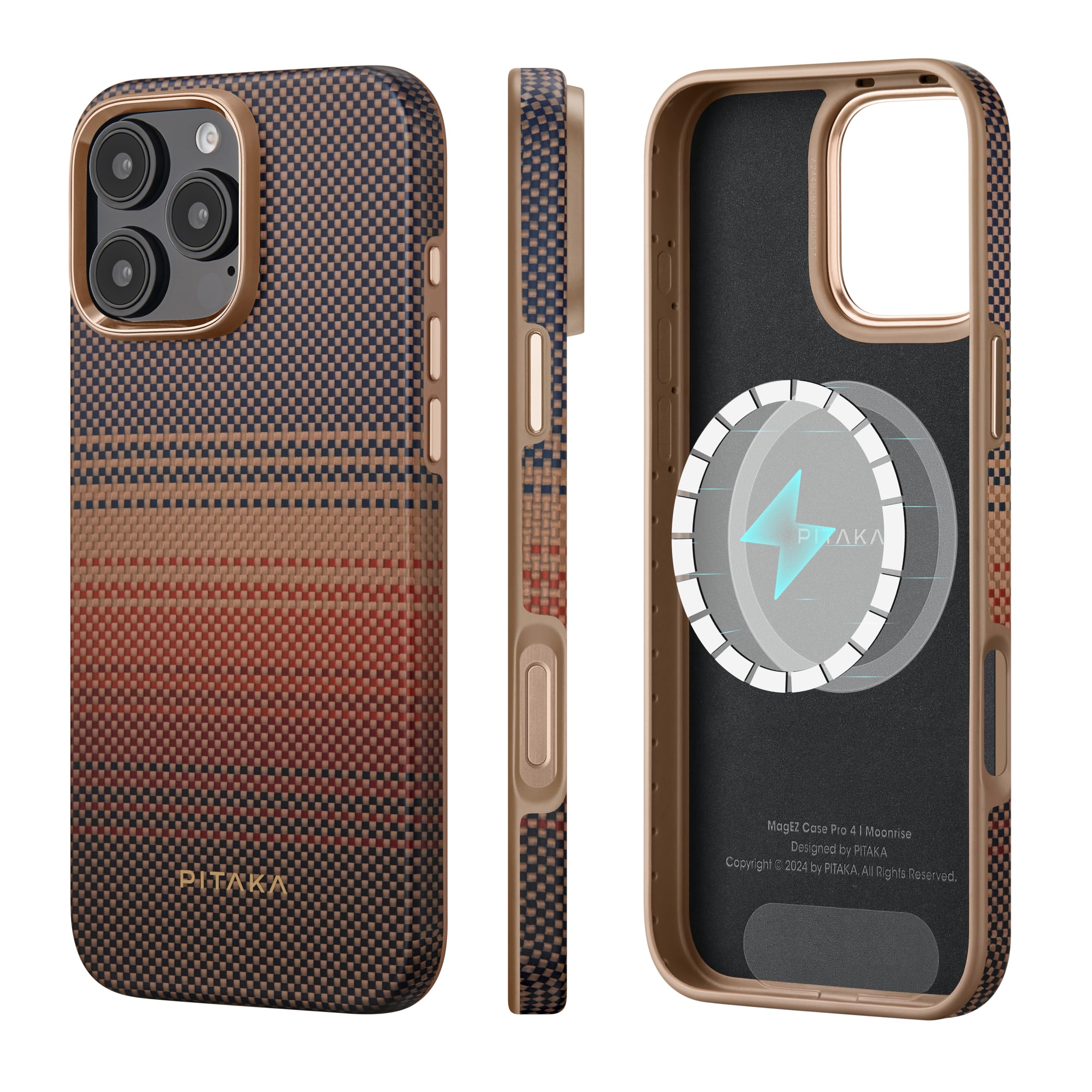 Foto 2 pulgar | Funda Pitaka Para Iphone 16 Pro Con Magsafe Military Grade - Venta Internacional.