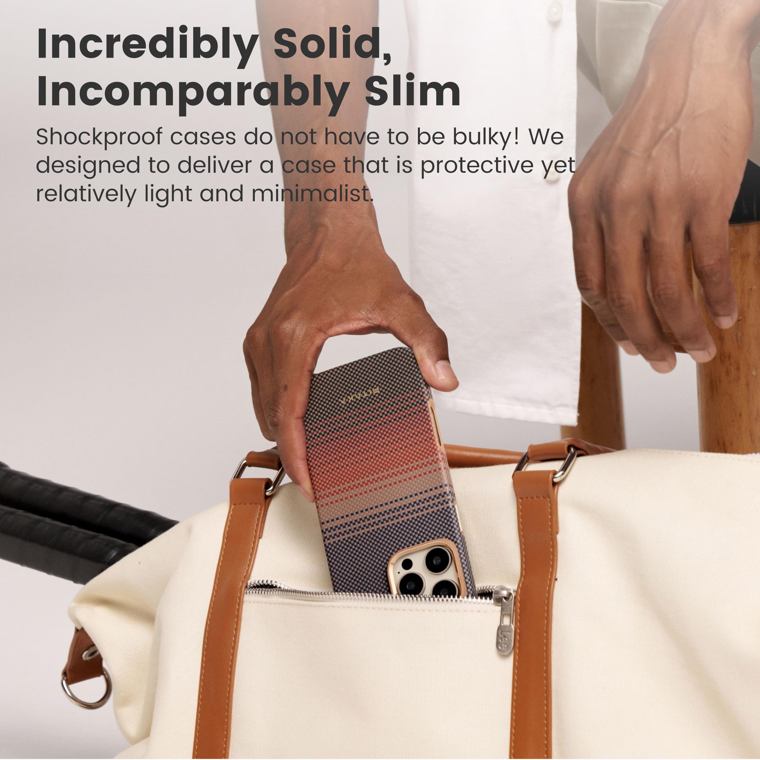 Foto 6 pulgar | Funda Pitaka Para Iphone 16 Pro Con Magsafe Military Grade - Venta Internacional.