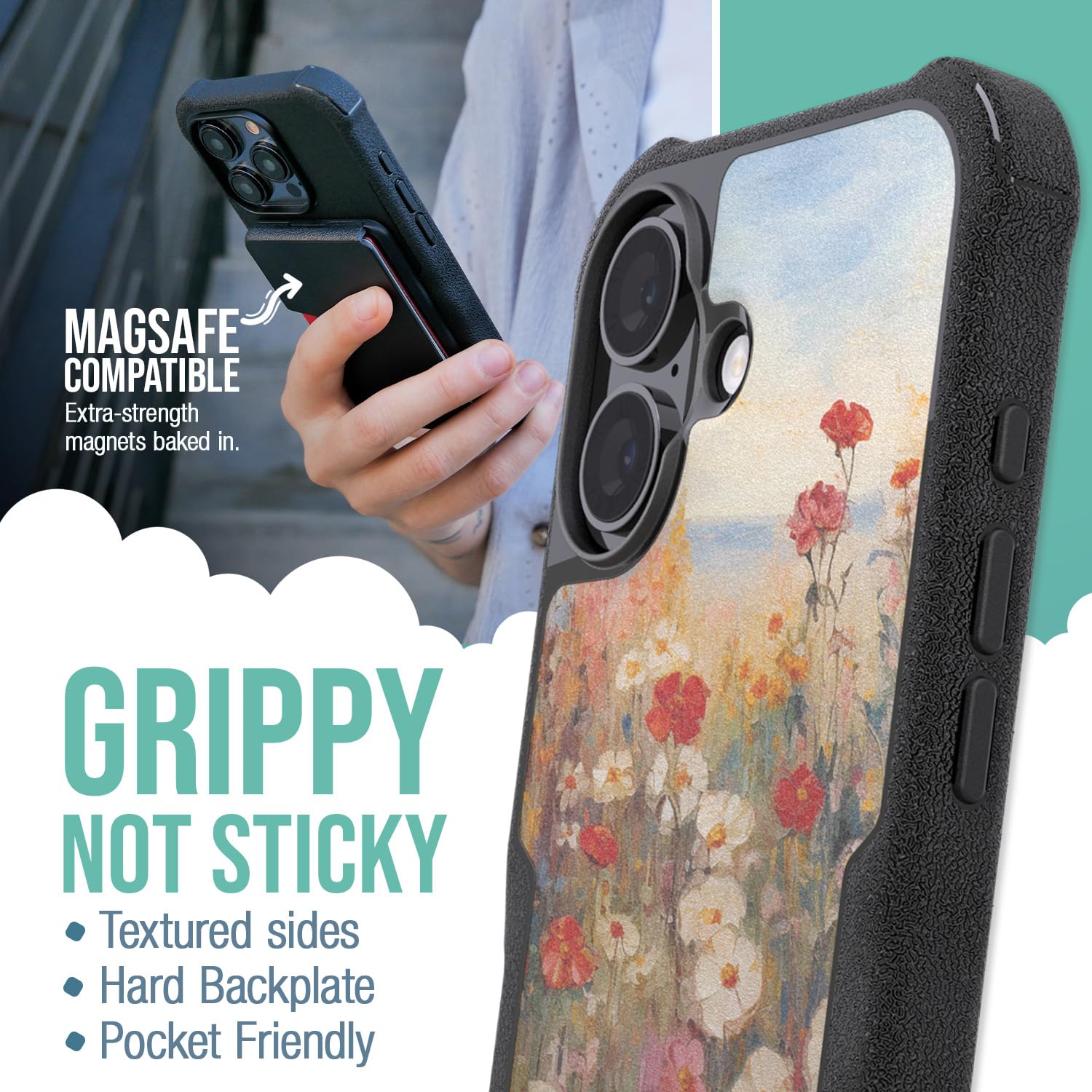 Foto 3 pulgar | Funda Magnética Protectora Smartish Gripzilla Para Iphone 16 - Venta Internacional.