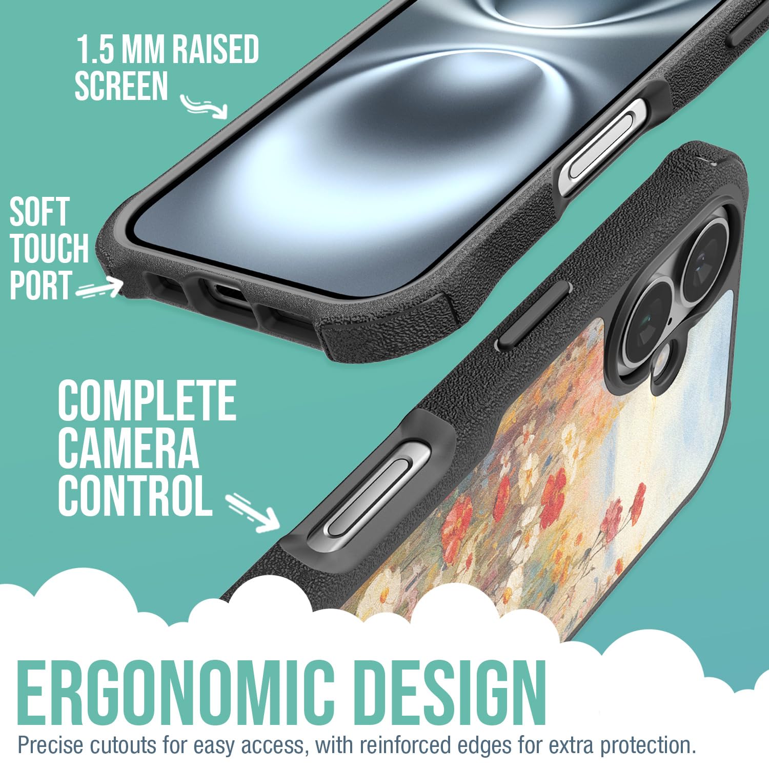 Foto 4 pulgar | Funda Magnética Protectora Smartish Gripzilla Para Iphone 16 - Venta Internacional.
