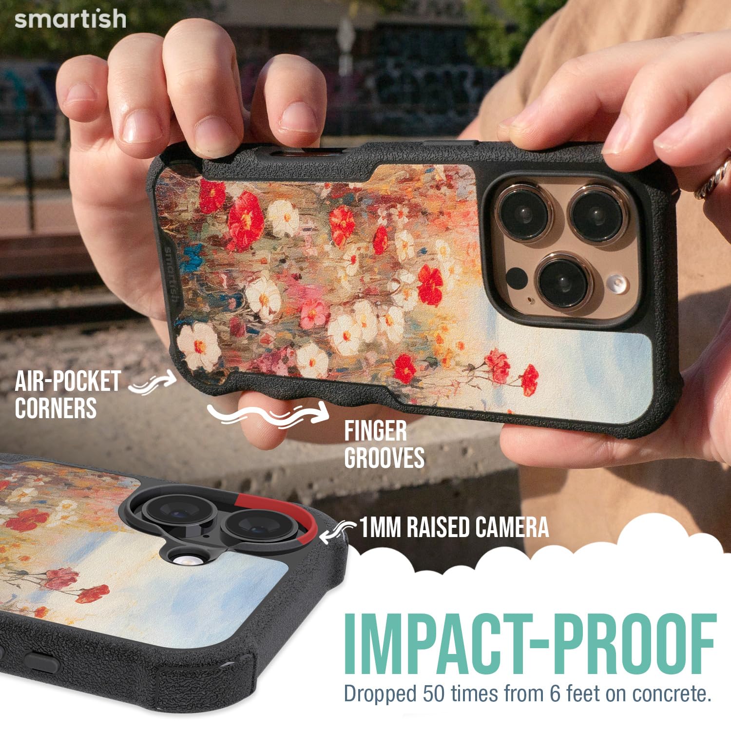 Foto 5 pulgar | Funda Magnética Protectora Smartish Gripzilla Para Iphone 16 - Venta Internacional.