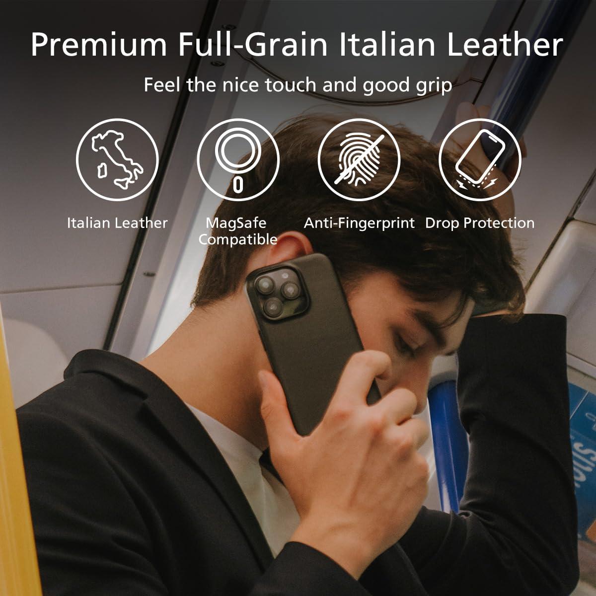Foto 2 | Funda De Piel Magnética Compatible Con Iphone 16 Pro Max - Venta Internacional.