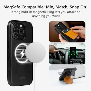 Foto 4 | Funda De Piel Magnética Compatible Con Iphone 16 Pro Max - Venta Internacional.