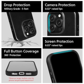 Foto 5 | Funda De Piel Magnética Compatible Con Iphone 16 Pro Max - Venta Internacional.