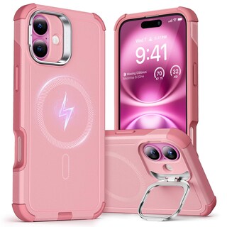 Foto 1 | Funda Esr Para Iphone 16 Con Soporte De 7 M, Protección Contra Caídas, Color Rosa - Venta Internacional.