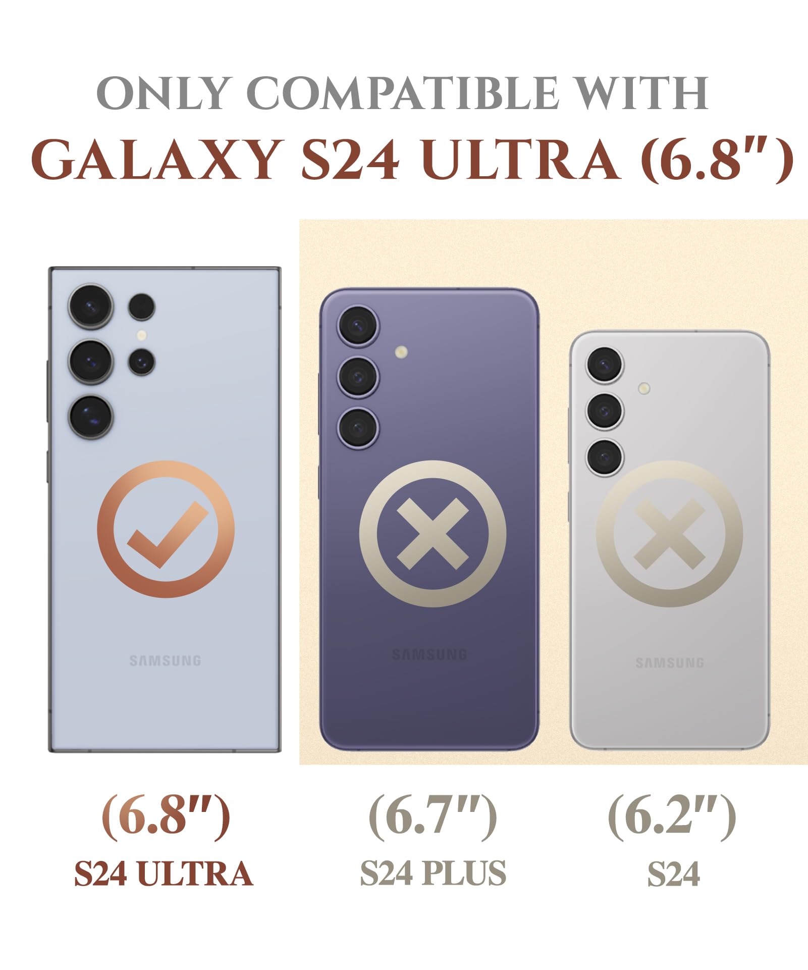 Foto 3 pulgar | Funda De Teléfono Gviewin Para Samsung Galaxy S24 Ultra 6.8 Azul - Venta Internacional.