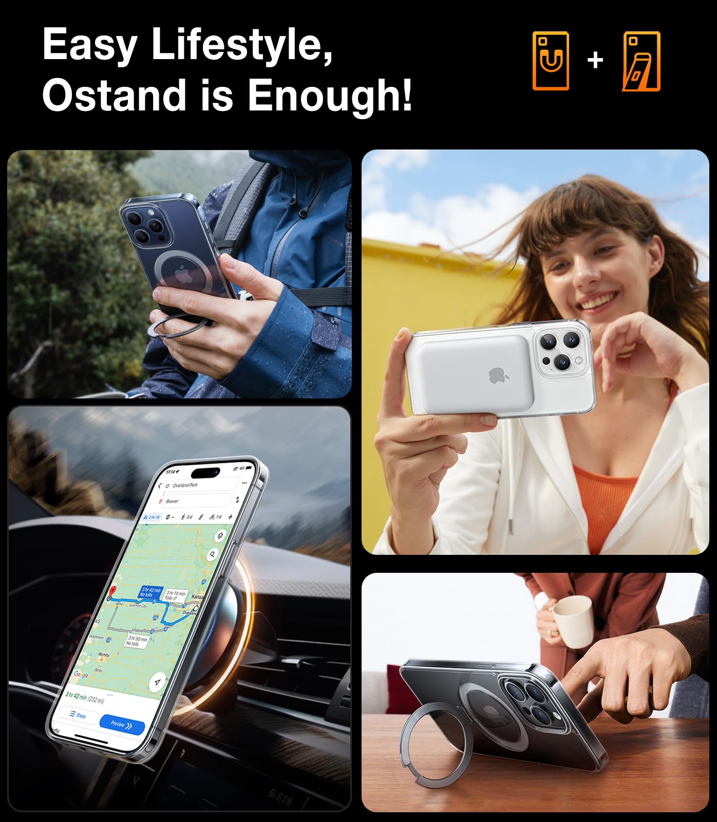 Foto 4 pulgar | Funda De Teléfono Torras Ultra Magnetic Ostand Para Iphone 15 Pro - Venta Internacional.