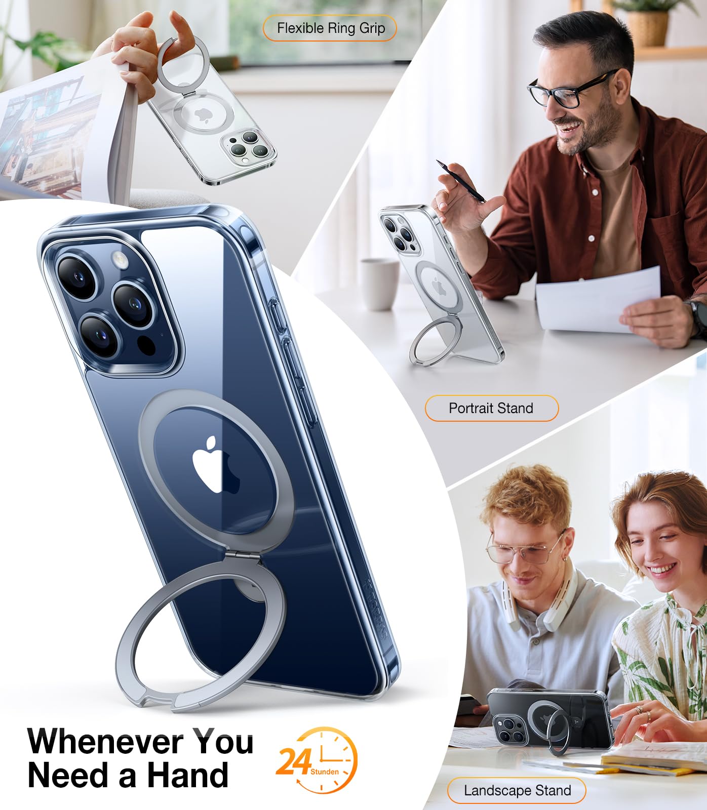 Foto 4 | Funda De Teléfono Torras Ultra Magnetic Ostand Para Iphone 15 Pro - Venta Internacional.