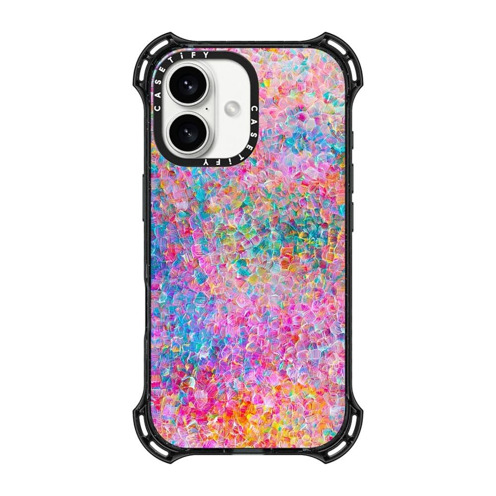 Foto 2 pulgar | Funda De Teléfono Casetify Bounce Para Iphone 16 A Prueba De Golpes, Negra - Venta Internacional.