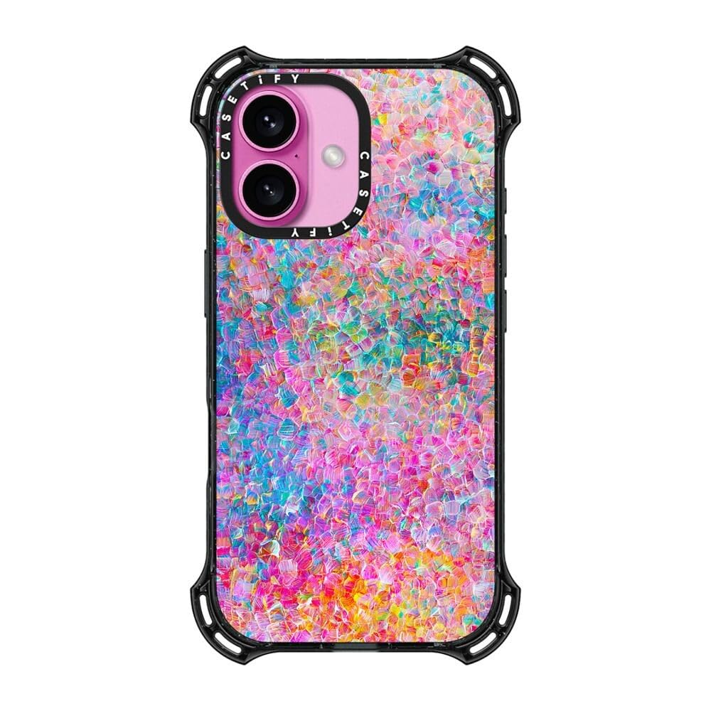 Foto 3 pulgar | Funda De Teléfono Casetify Bounce Para Iphone 16 A Prueba De Golpes, Negra - Venta Internacional.