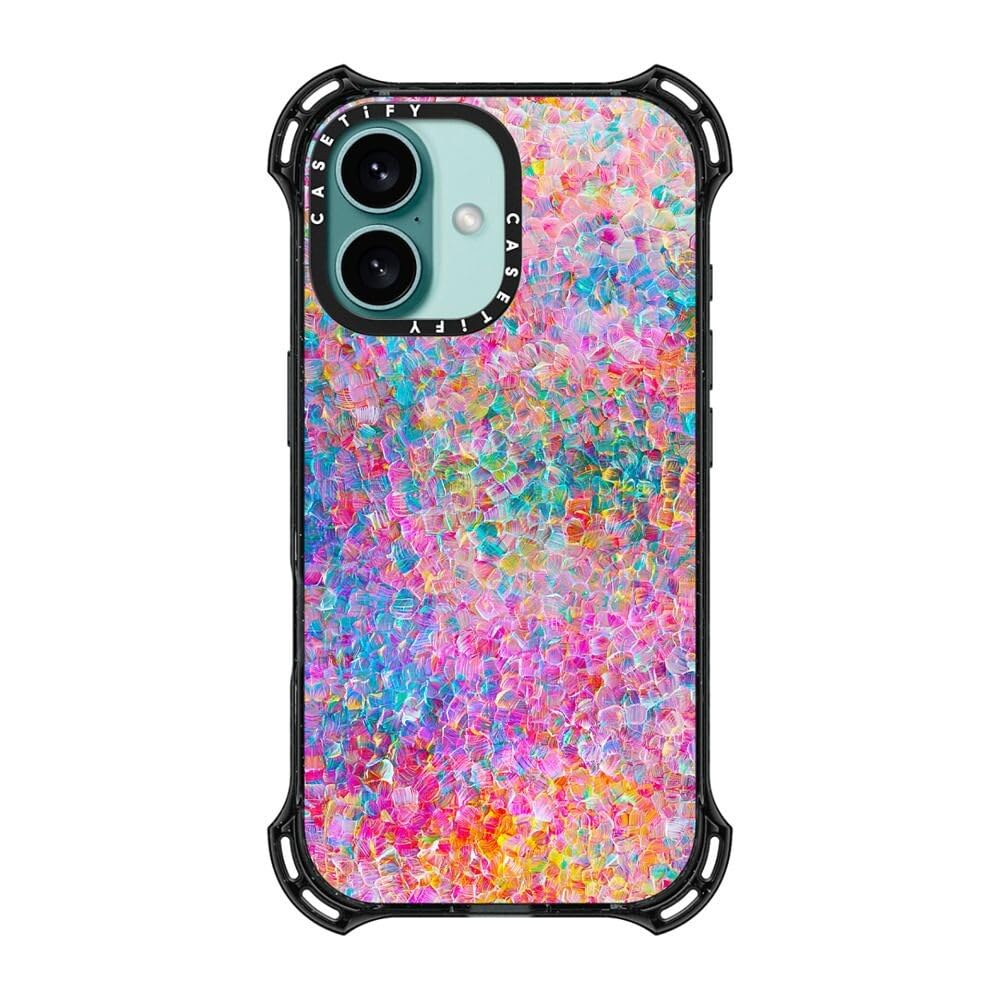 Foto 5 pulgar | Funda De Teléfono Casetify Bounce Para Iphone 16 A Prueba De Golpes, Negra - Venta Internacional.