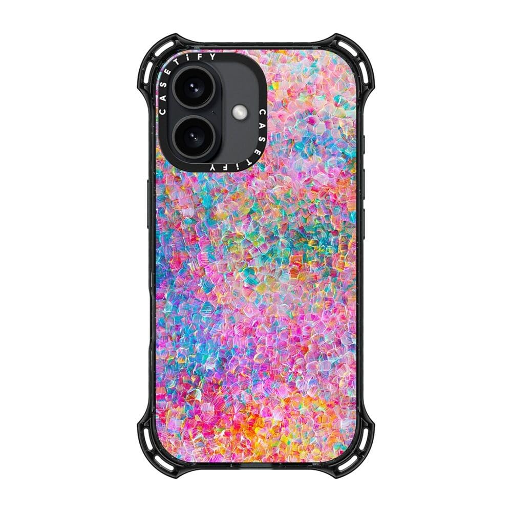 Foto 6 pulgar | Funda De Teléfono Casetify Bounce Para Iphone 16 A Prueba De Golpes, Negra - Venta Internacional.